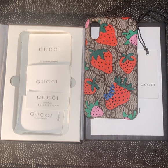 NWOT GG Print iPhone Xs Phone Case - Picture 4 of 6
